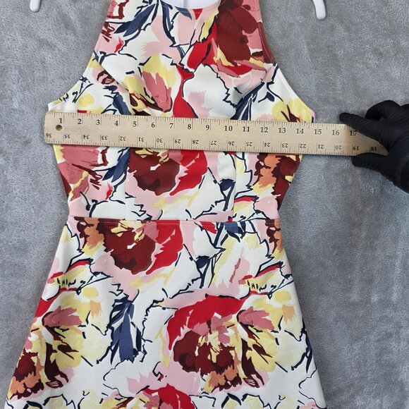 Abercrombie & Fitch Dress Womens Small Floral Sleeveless Halter Back Cutout - Picture 4 of 9